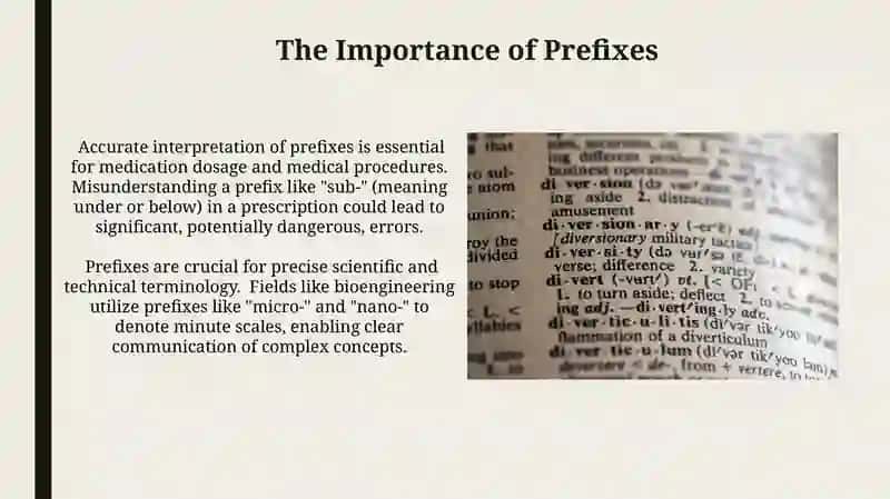 The meaning of prefixes 4
