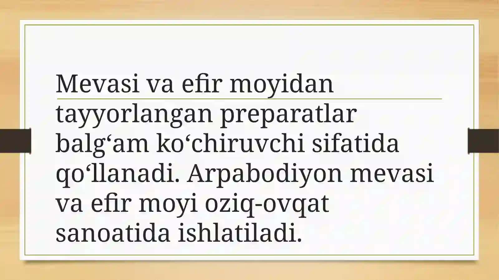 ODDIY ARPABODIYON 4