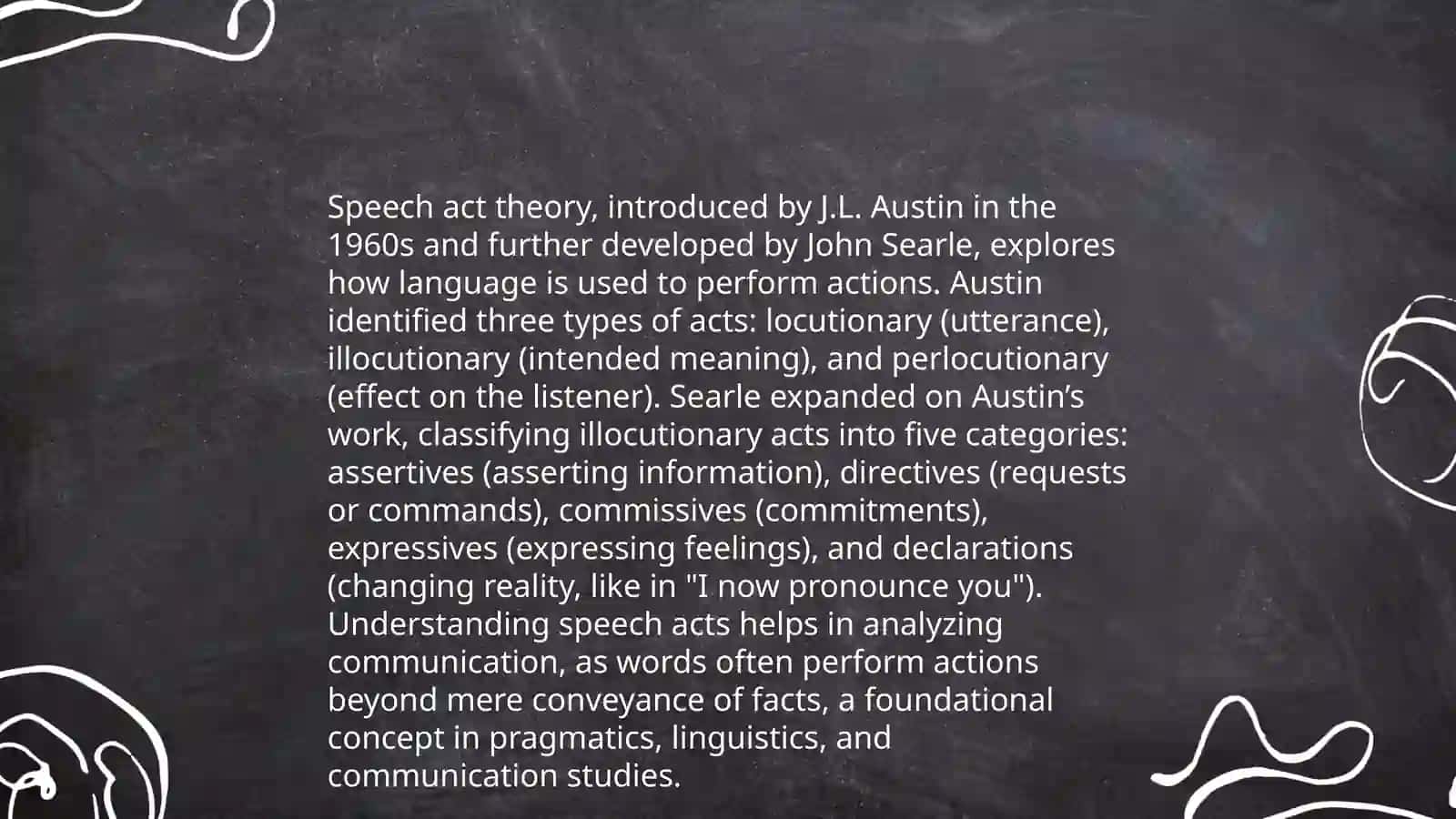 Pragmatics: Speech Acts 4