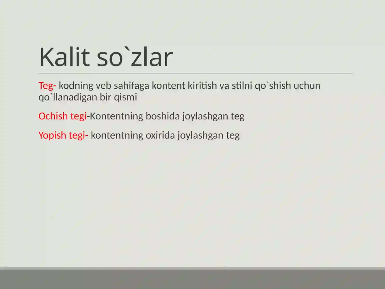 HTML nima 4