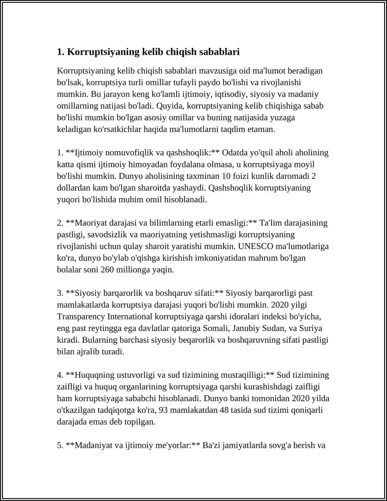 JAMIYATDA KORRUPSIYA MUAMMOSI 4