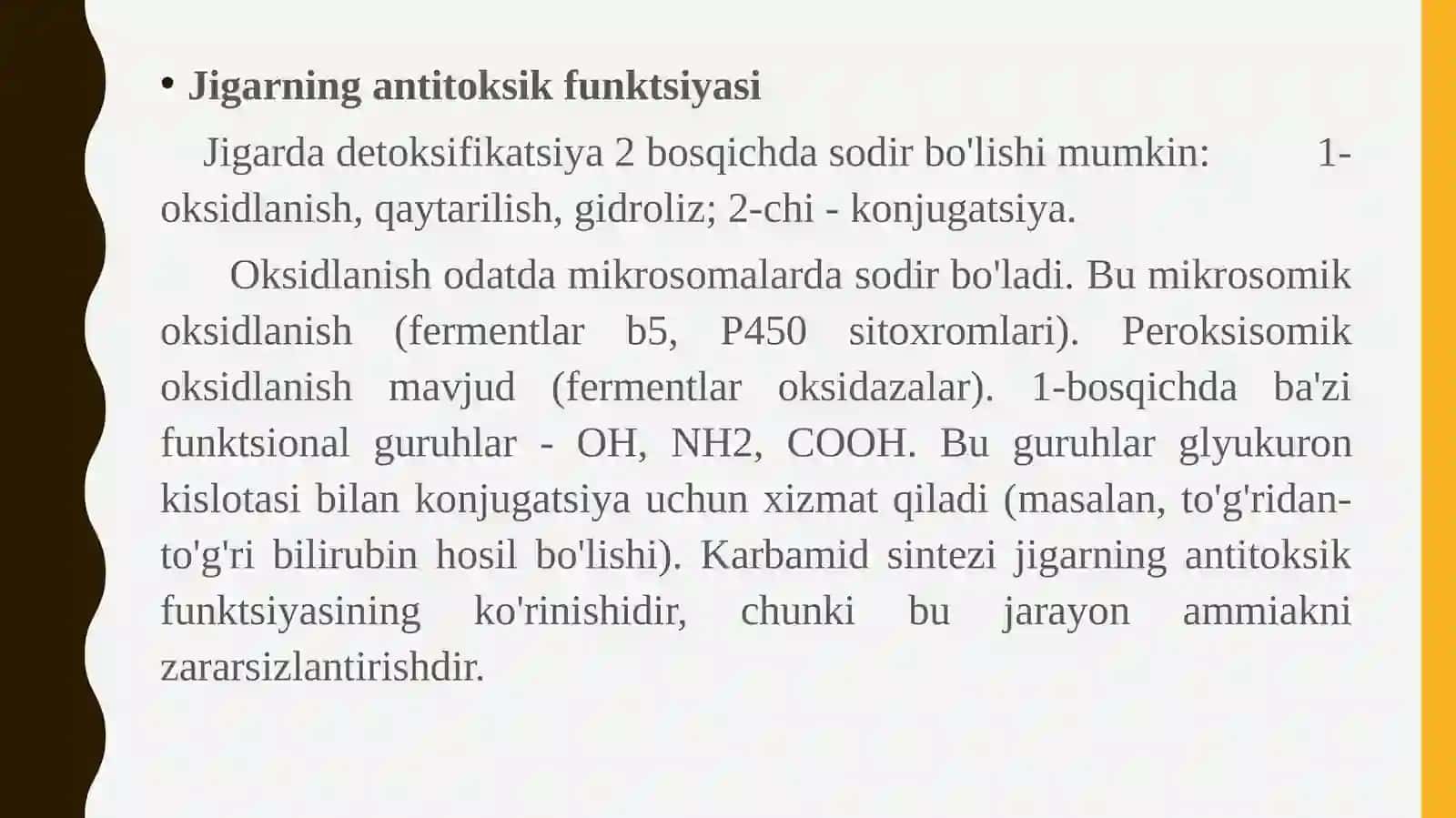 Jigarning funktsiyalari 4