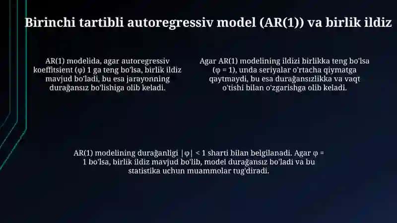 Birlik ildizlar testi 4