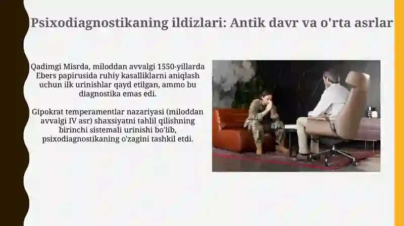 Psixodiagnostika fanining tarixi (Psychodiagnostics History) 4