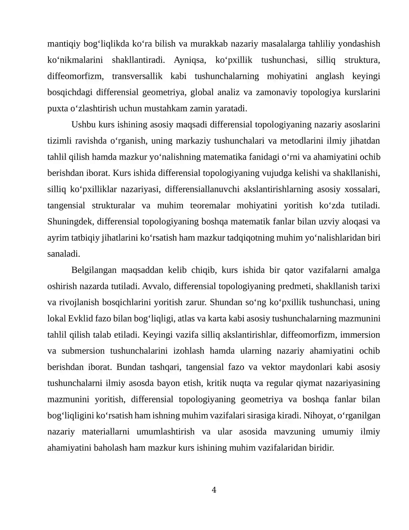 DIFFERENSIAL TOPOLOGIYA ASOSLARI 4
