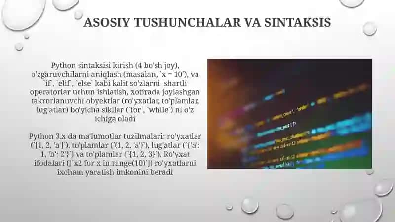 Pythonning Asosiy Tushunchalari 4