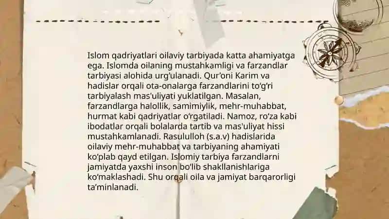 Islom qadriyatlari va maʼrifatni hozirgi davrdagi ahamiyati 4