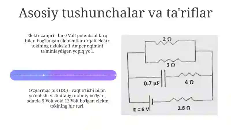 O'zgarmas tok zanjirlari 4