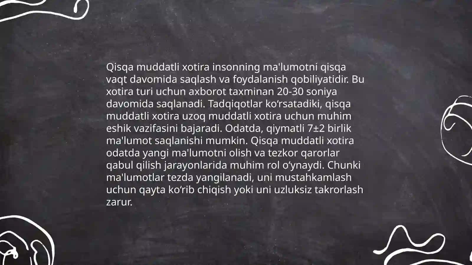 Xotira jarayonlari 4
