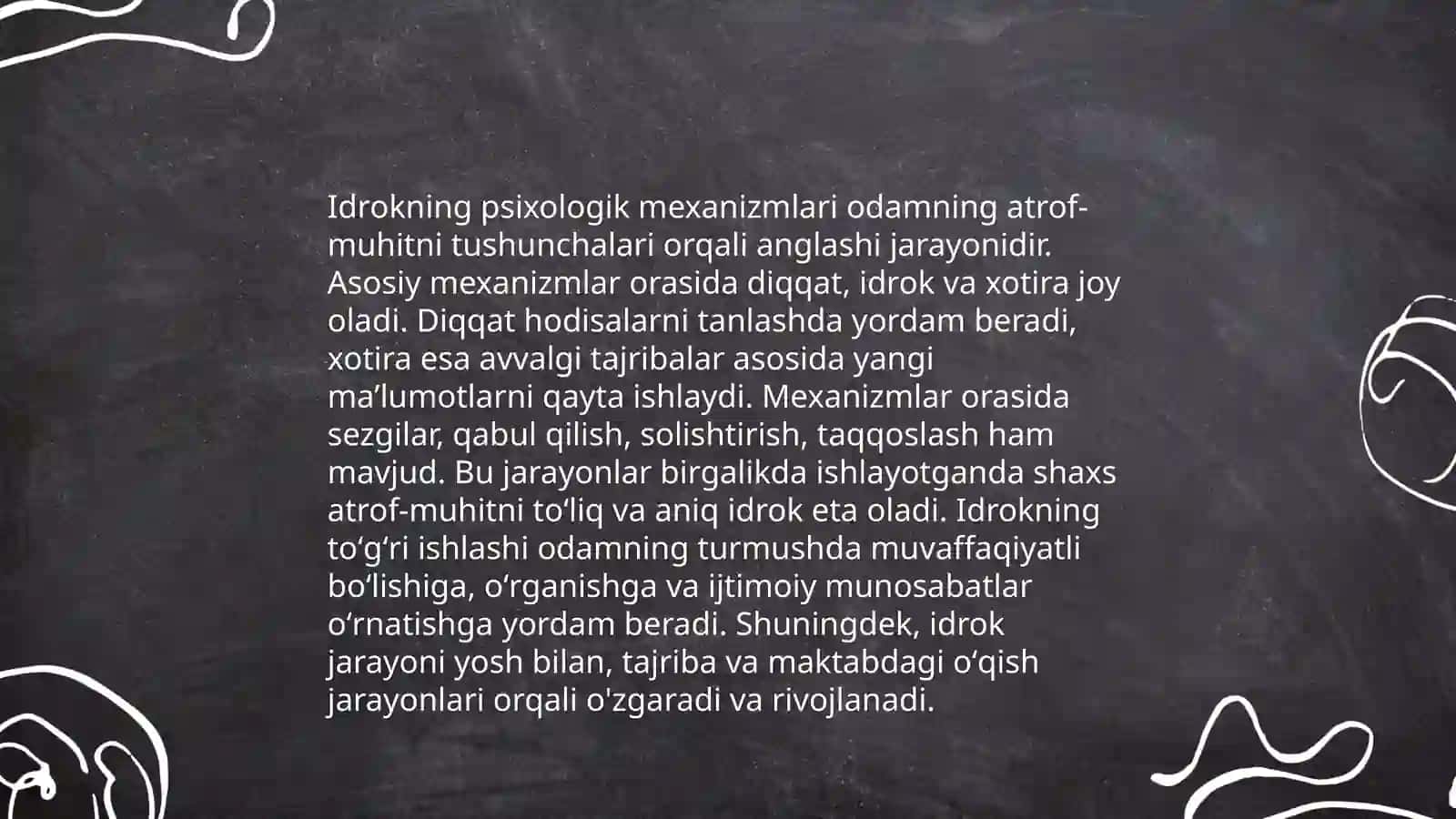 Bilish jarayonlari va Taffakur 4