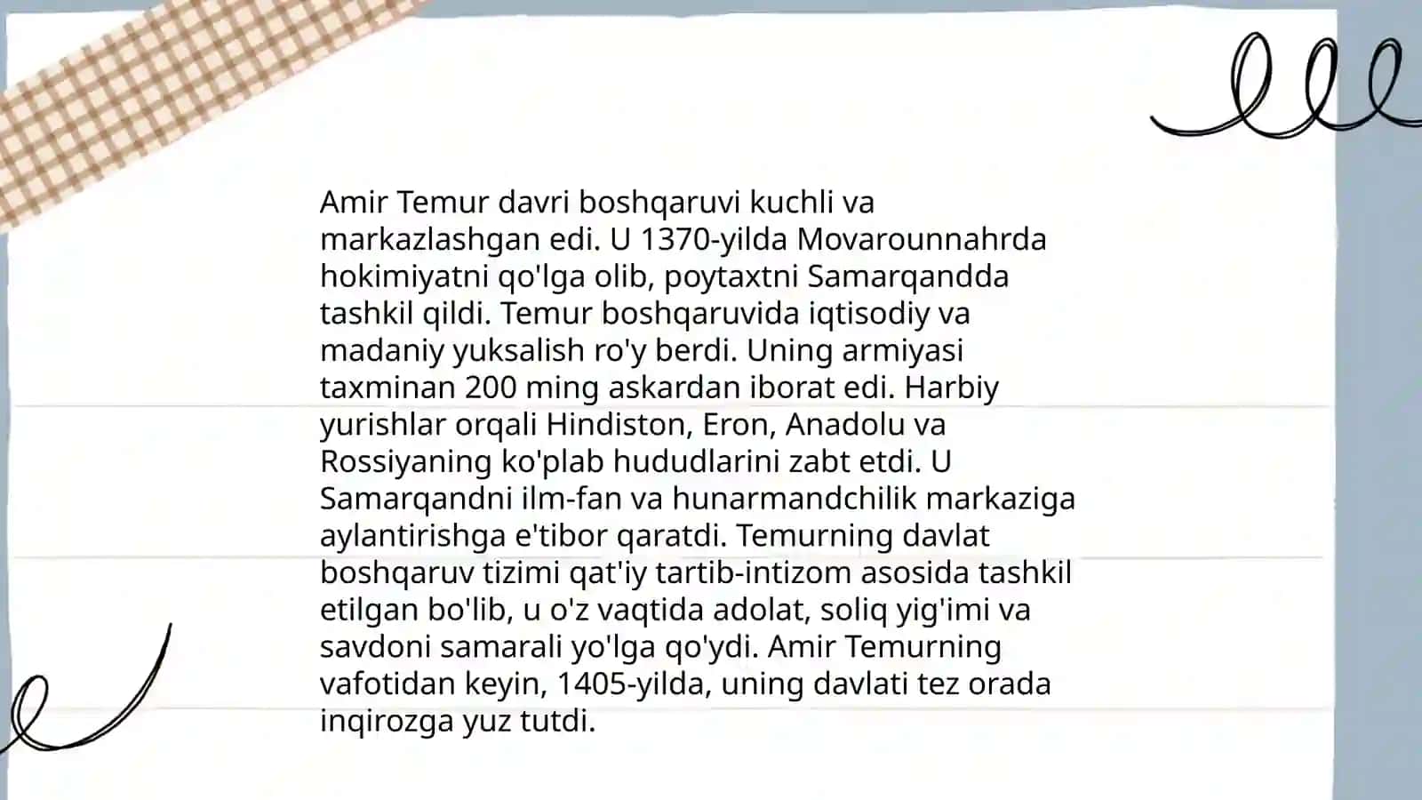Amir Temurning tarixi 4