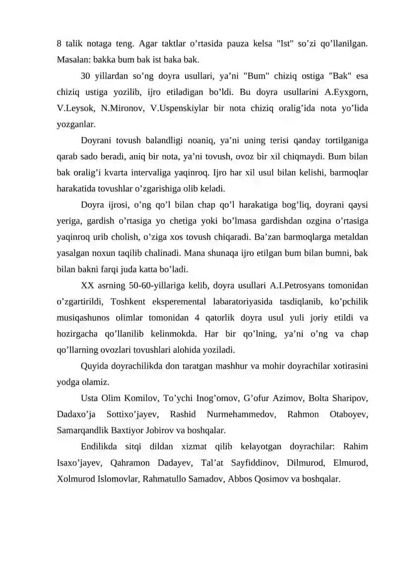 Urma zarbli musiqa cholg’u asboblari guruhi 4