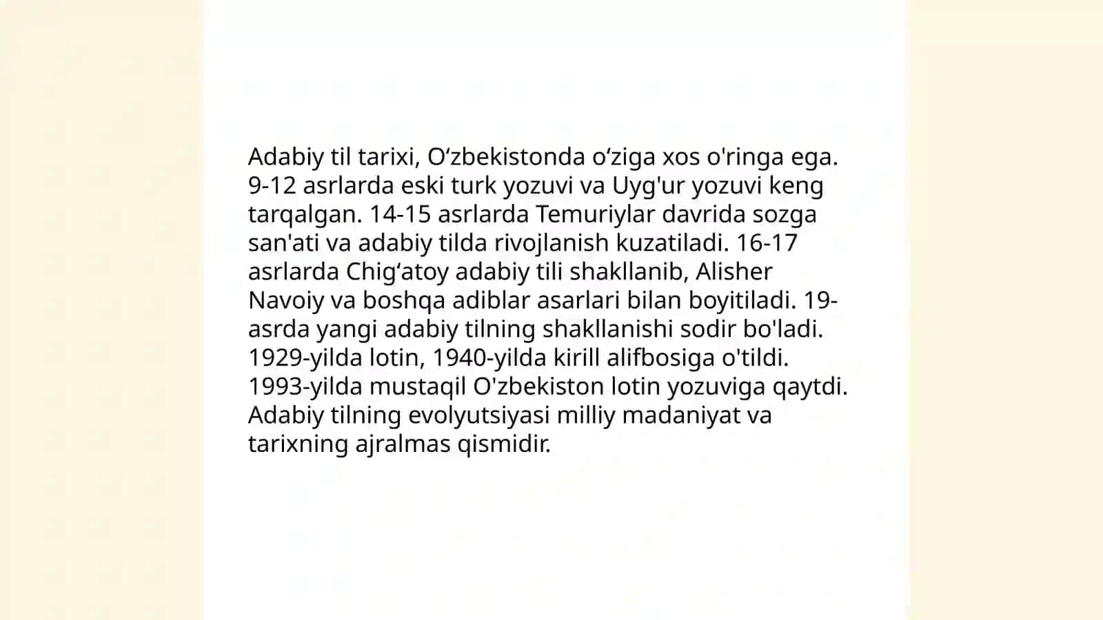 Adabiy til va so’zlashuv tili 4