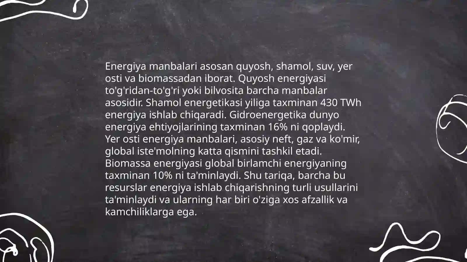 Modda va energiya almashinuvi haqida tushuncha 4
