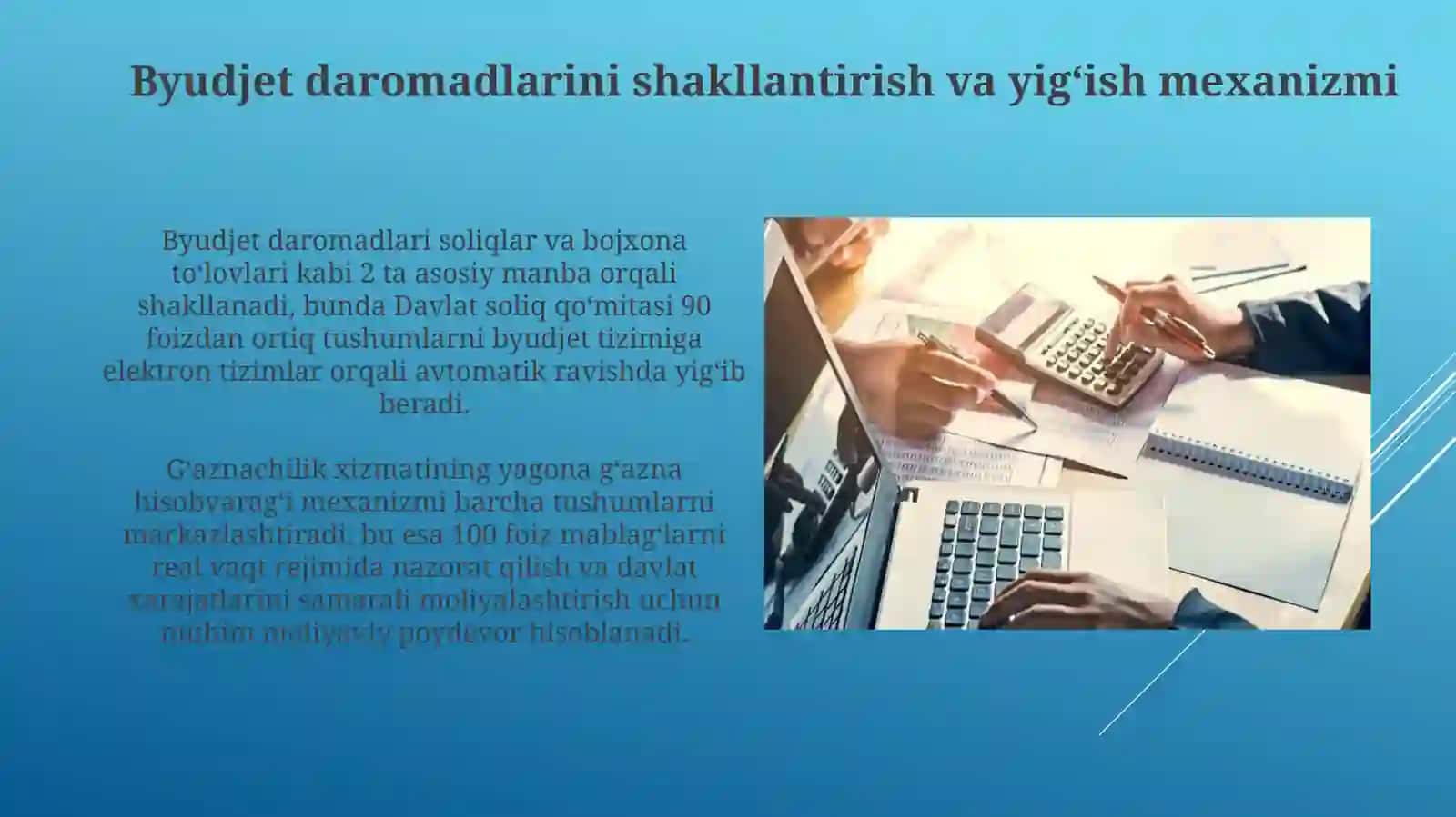 Byudjet ijrosini tashkil etish 4