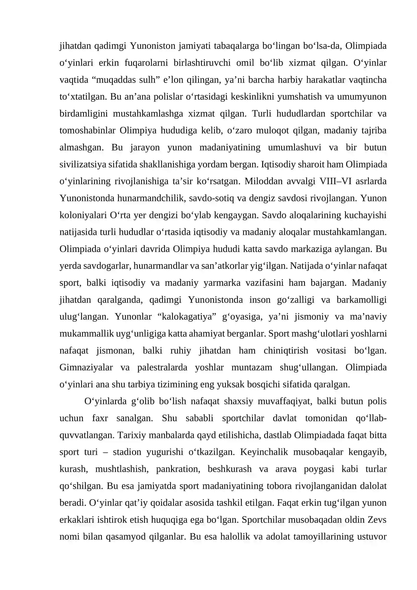 Qadimgi olimpiada o'yinlari 4