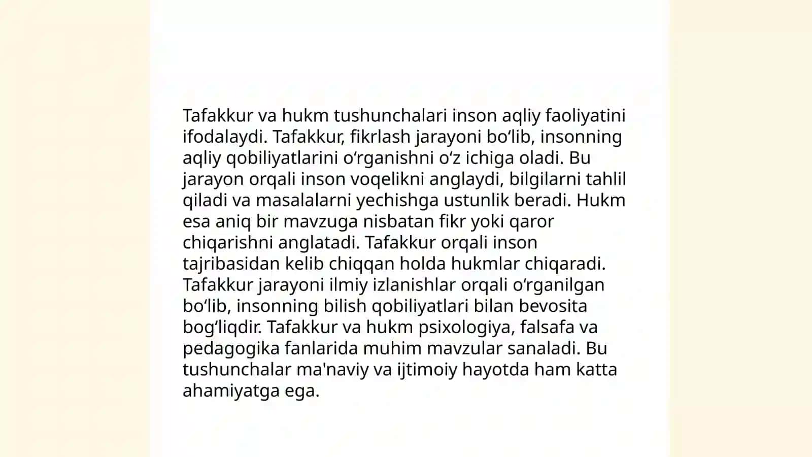 Hukm tafakkur shakli sifatida 4