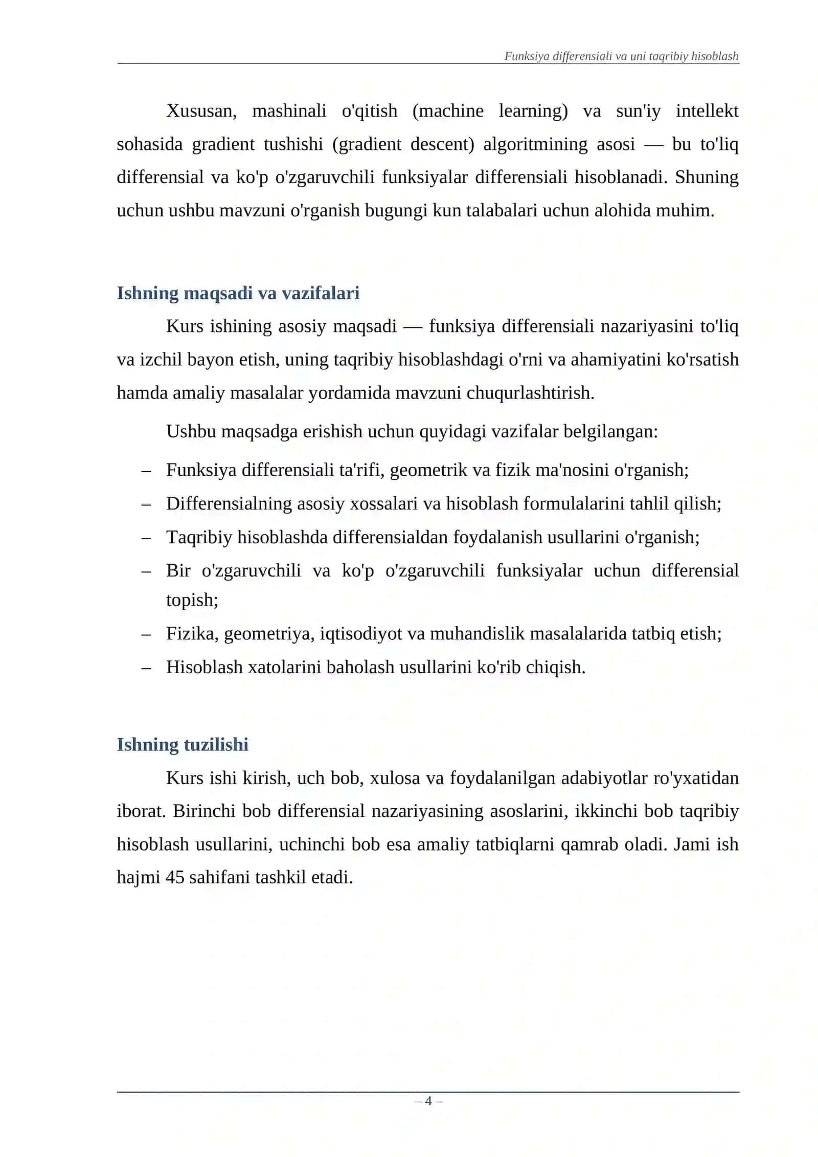 Funksiya differensiali va uni taqribiy hisoblash 4
