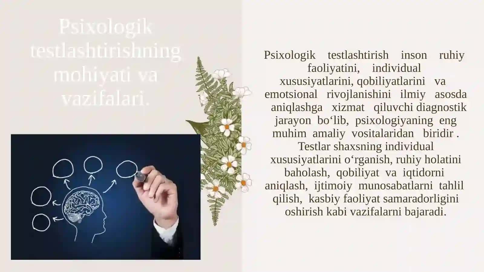 Eksperimental psixologiya fanidan taqdimot 4