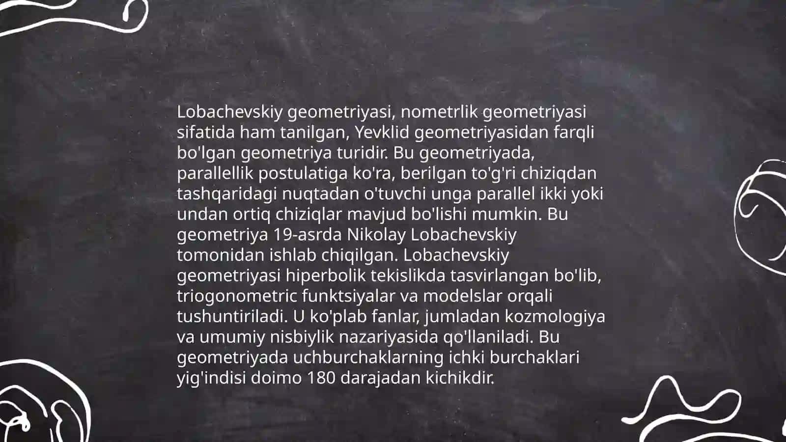 Noyevklid geometriyasi 4