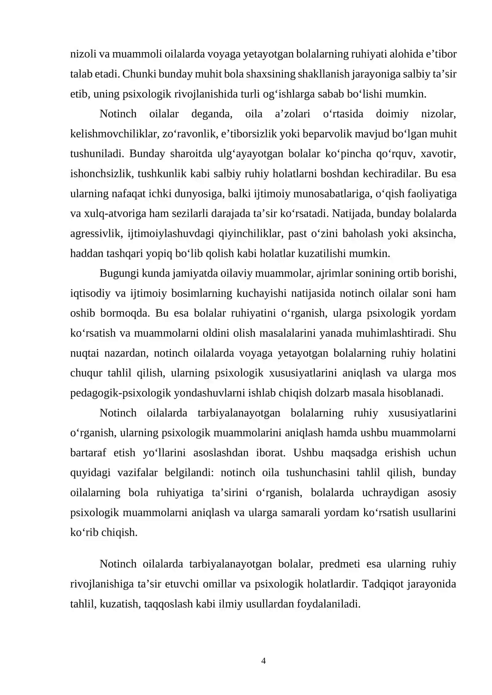 Notinch oilalardagi bola ruhiyati 4