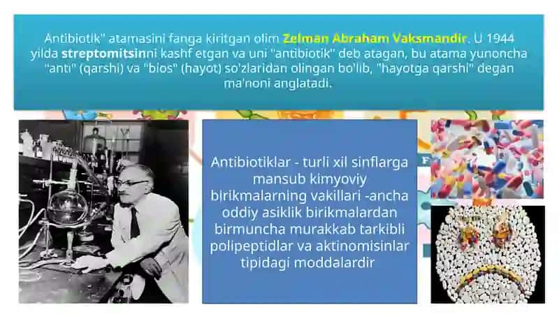 MIKROORGANIZMLARNING ANTIBIOTIK XUSUSIYATLARI 4