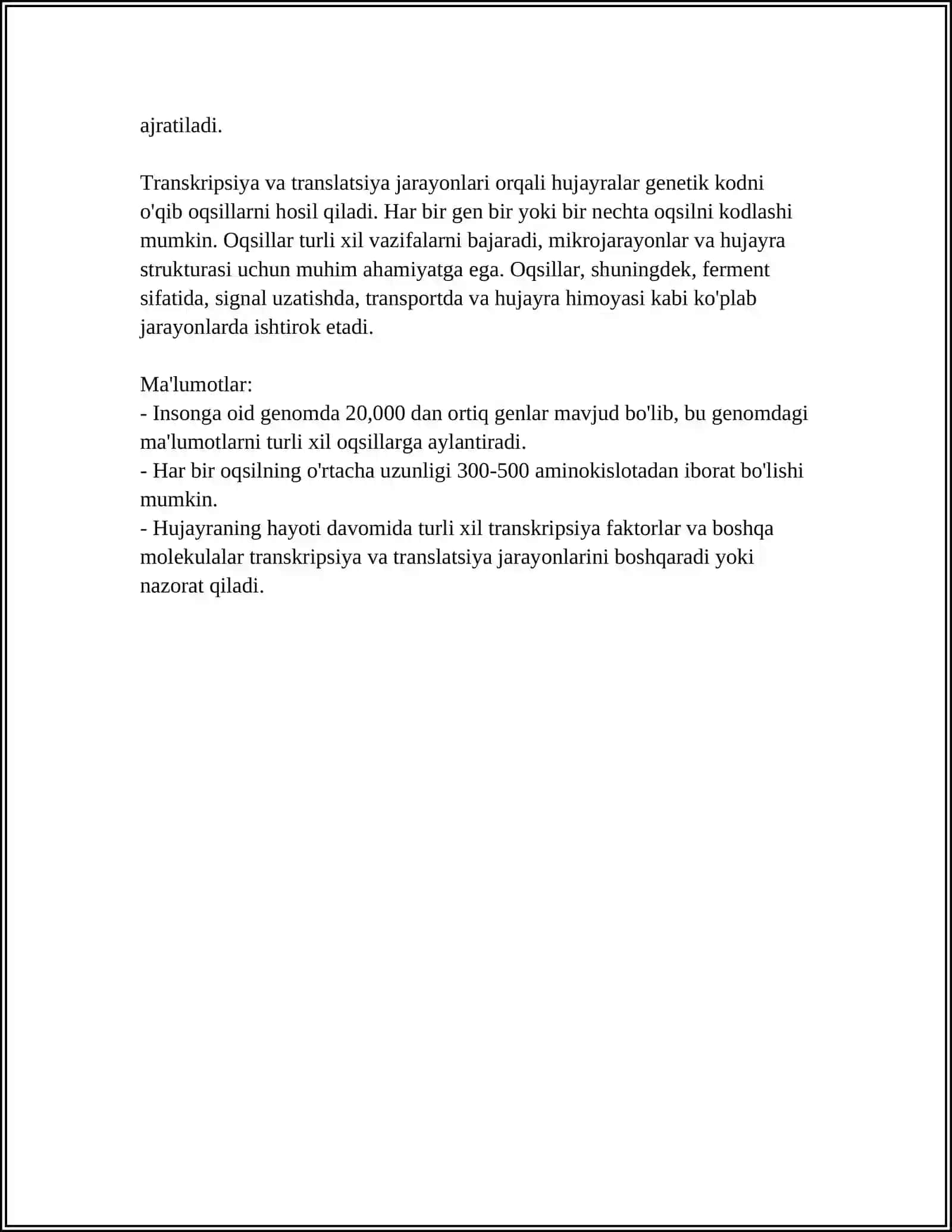 Oqsil biosentezi 4