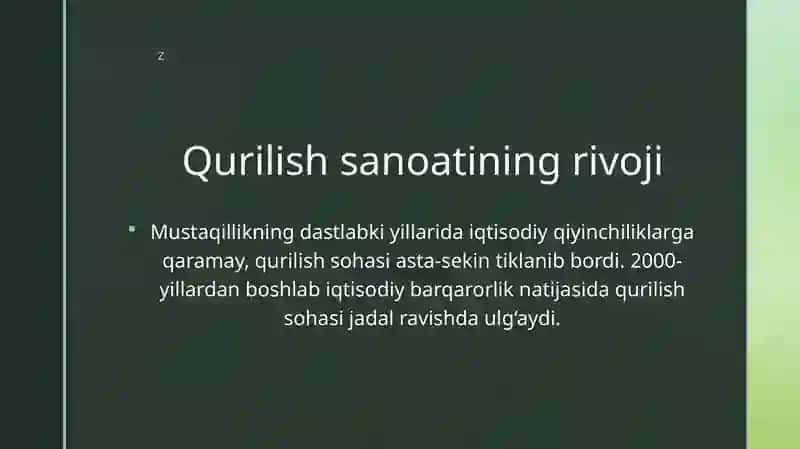 Mustaqillik yillarida binokorlik va me’morchilik 4