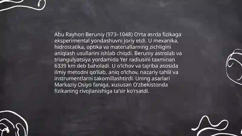 Oʻzbekistonda fizikaning rivojlanish tarixi 4