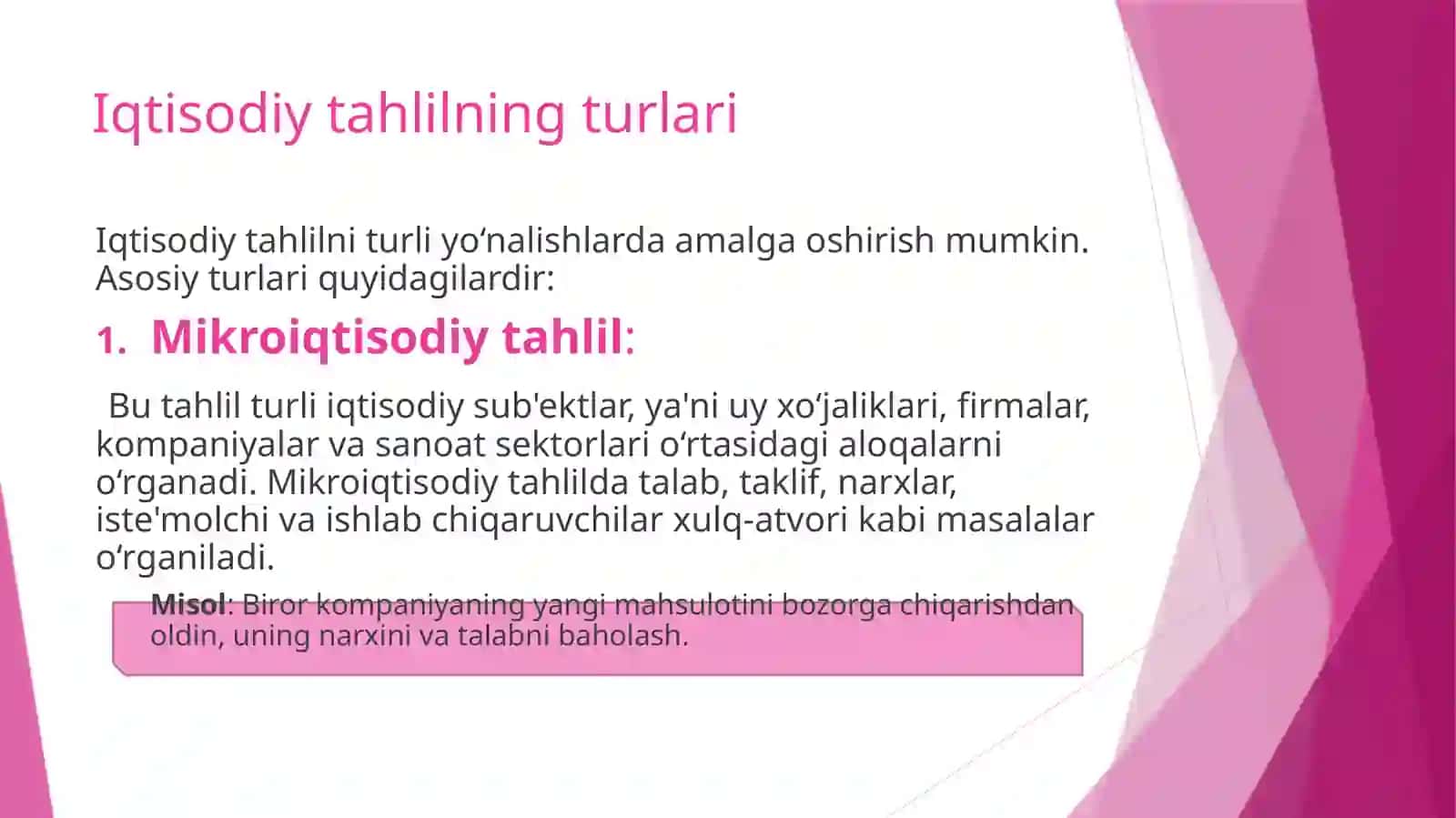 Iqtisodiy tahlil nazariyasi 4