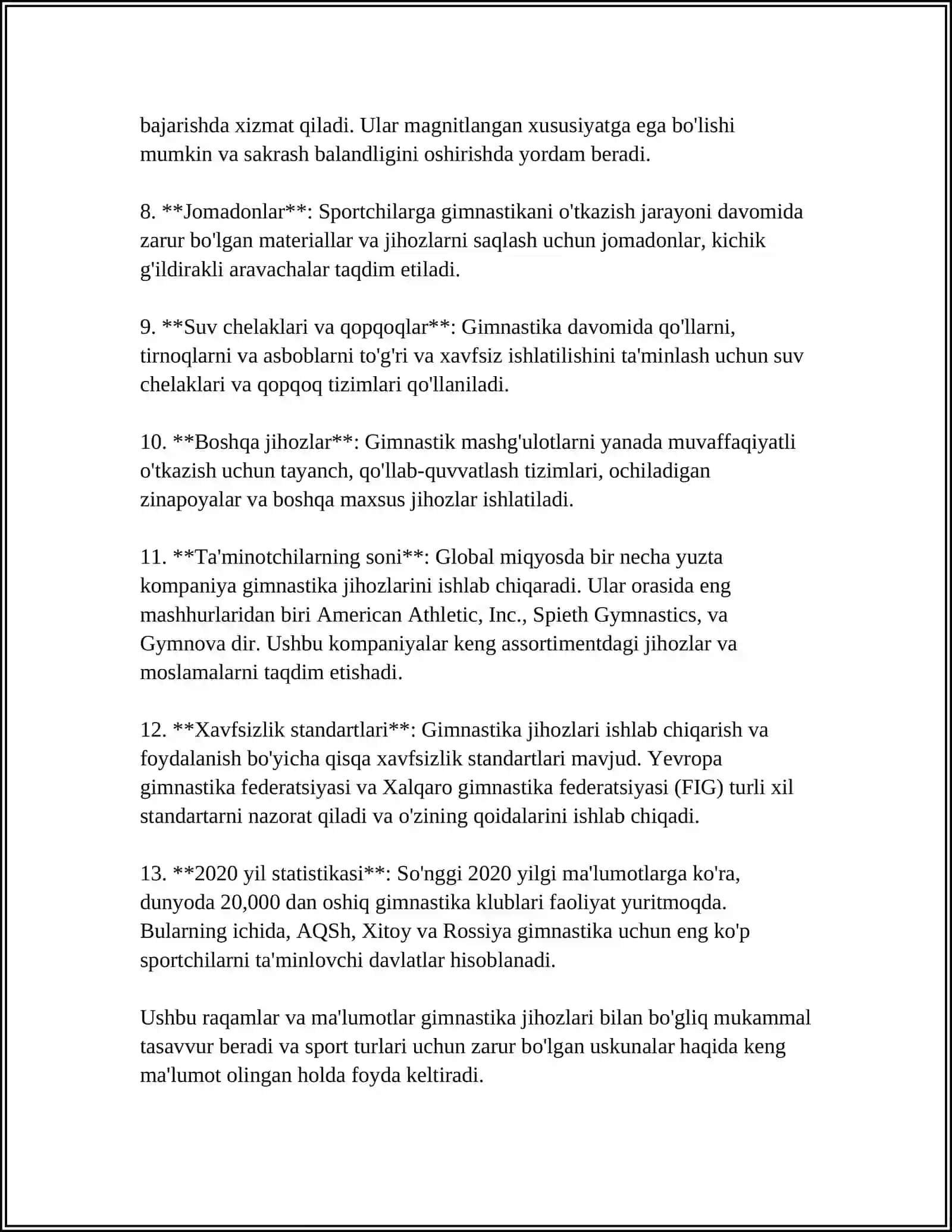 Gimnastika jihozlari 4