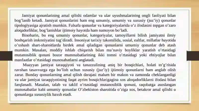 Jamiyat falsafasi 4