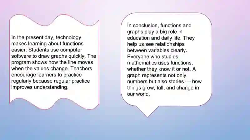 Functions and Graphs – Simple Present 4