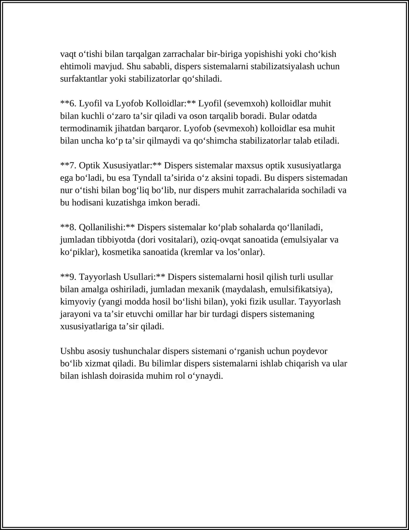 ORGANIZMNING SUV-DISPERS SISTEMASI 4