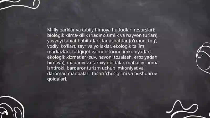 EKOLOGIK TURIZMNING RESURSLARI 4