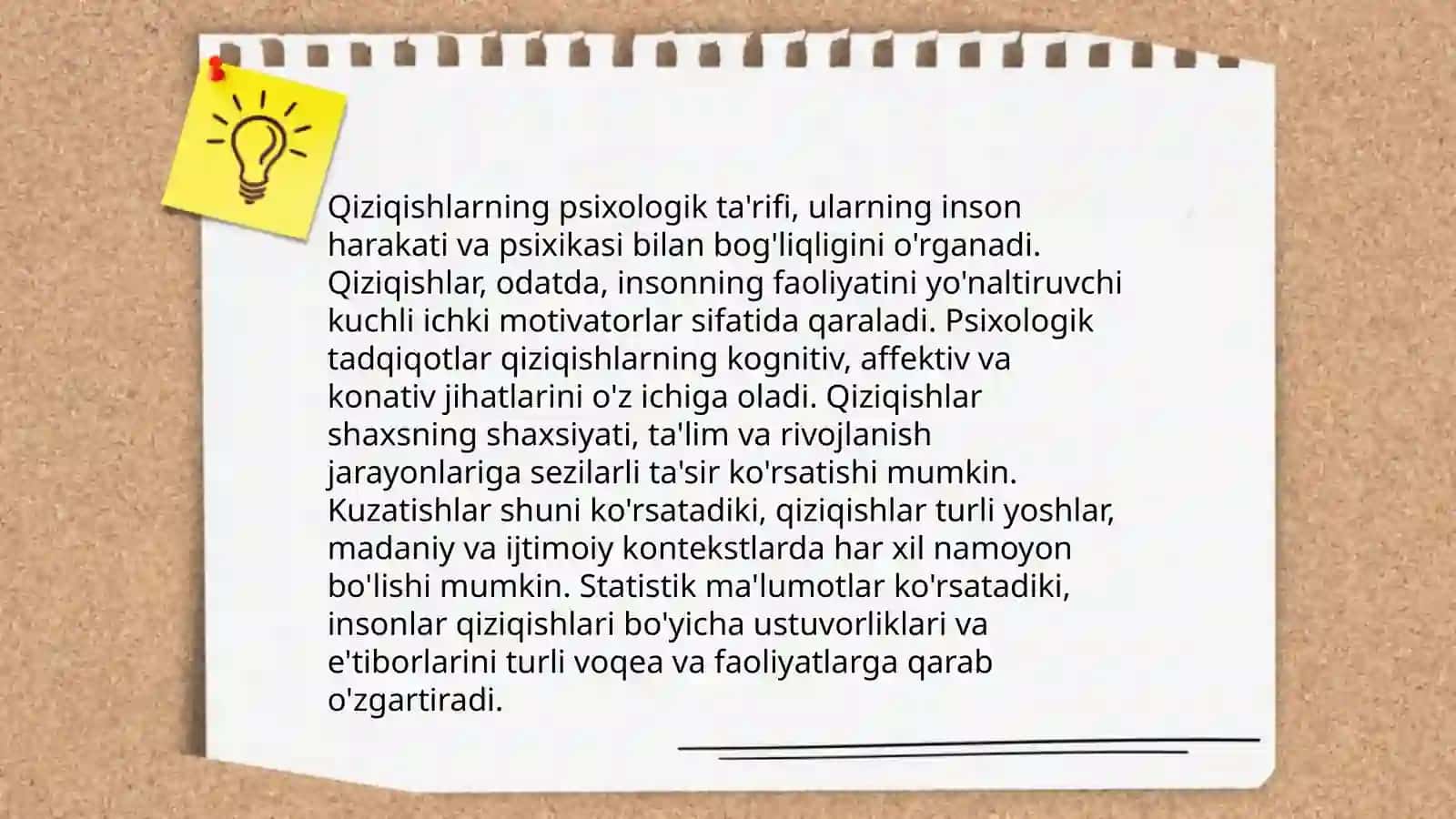 Ehtiyoj va qiziqishlarning psixalogik tasnifi 4