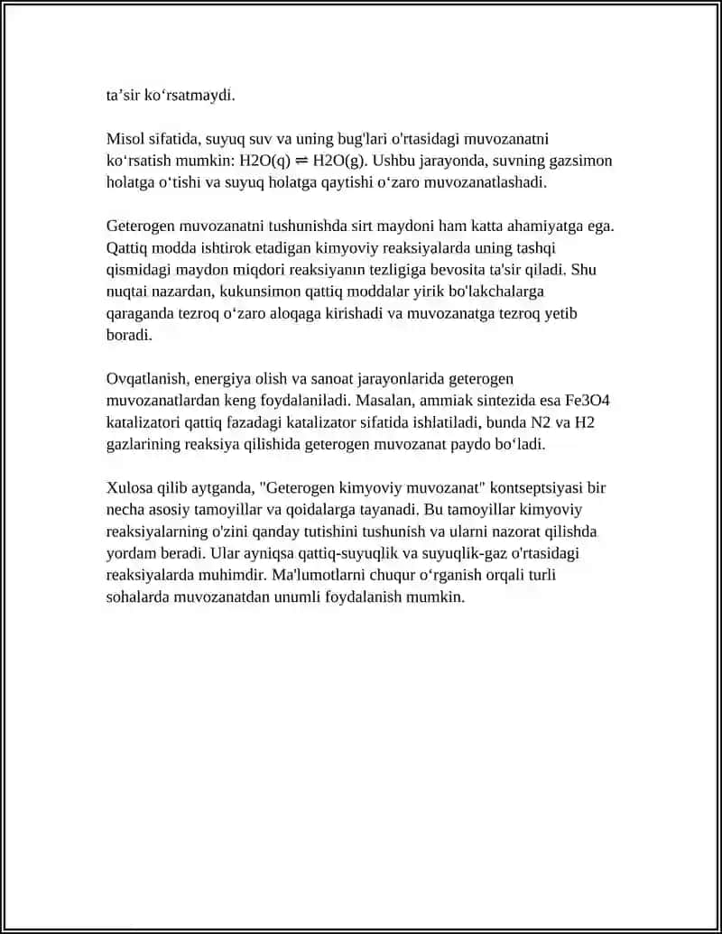 GETEROGEN KIMYOVIY MUVOZANAT 4