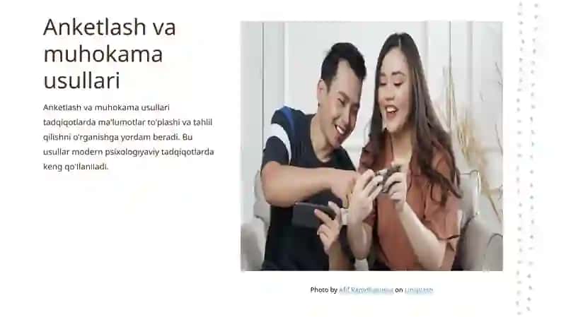 Xozirgi zamon psixologiyasining tadqiqot metodlari 4