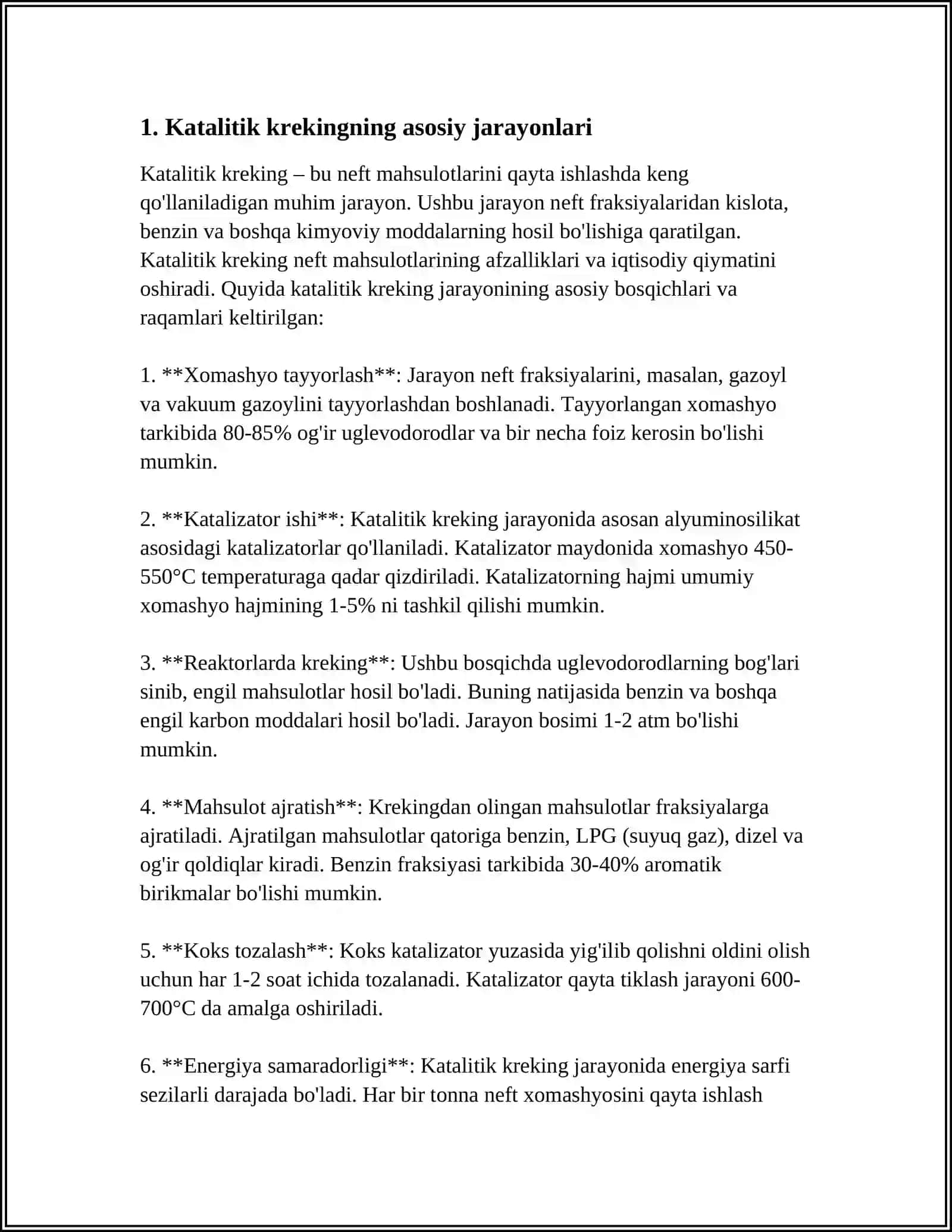 Katalitik Kreking Sanoat Qurulmalari 4