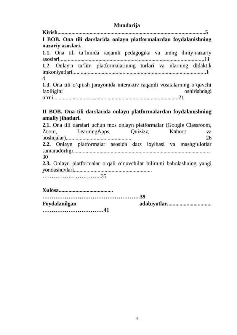 Kurs ishi 405 onlayn platformalardan foydalanish 4