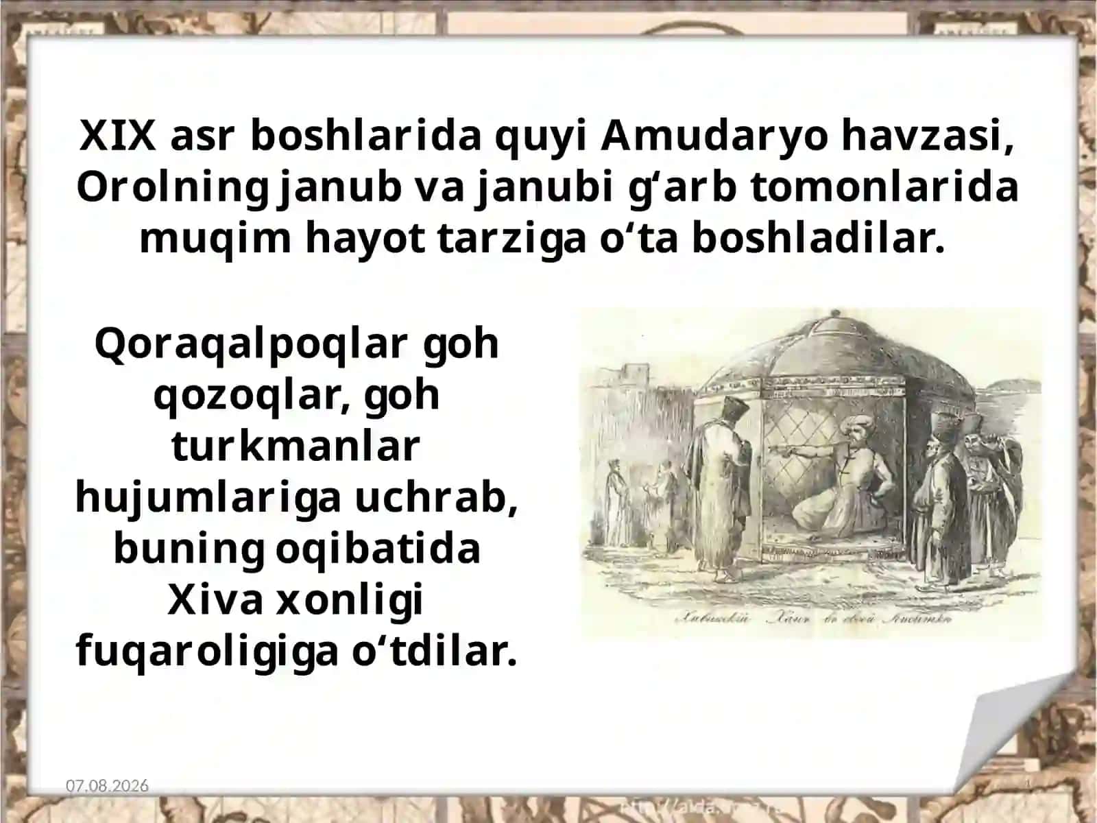XIX asr oxiri-XX asr boshlarida qoraqalpoqlarning siyosiy, ijtimoiy-iqtisodiy va madaniy hayoti 4