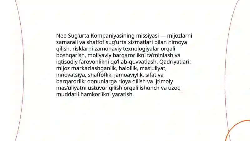 Neo Sugʻurta Kompaniyasi 4