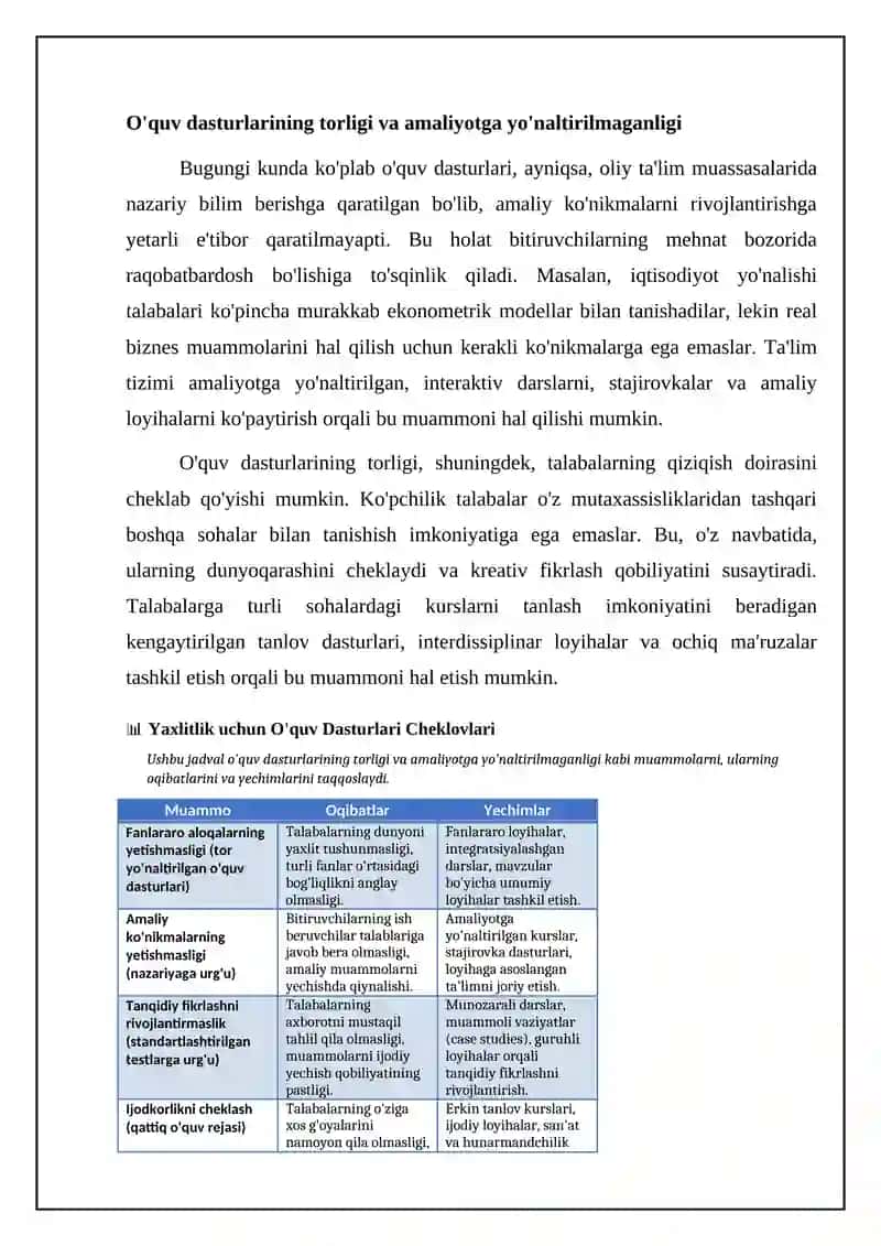 Yaxlit shaxsni tarbiyalashdagi asosiy muammolar 4