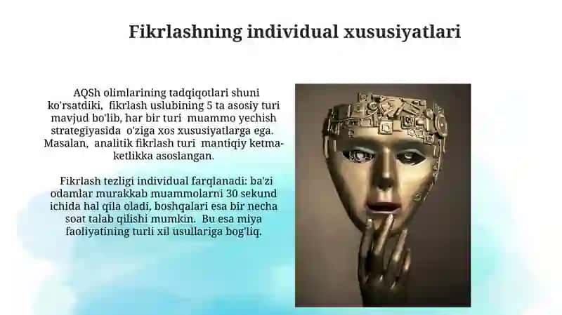 Xotiraning individual xususiyatlari 4