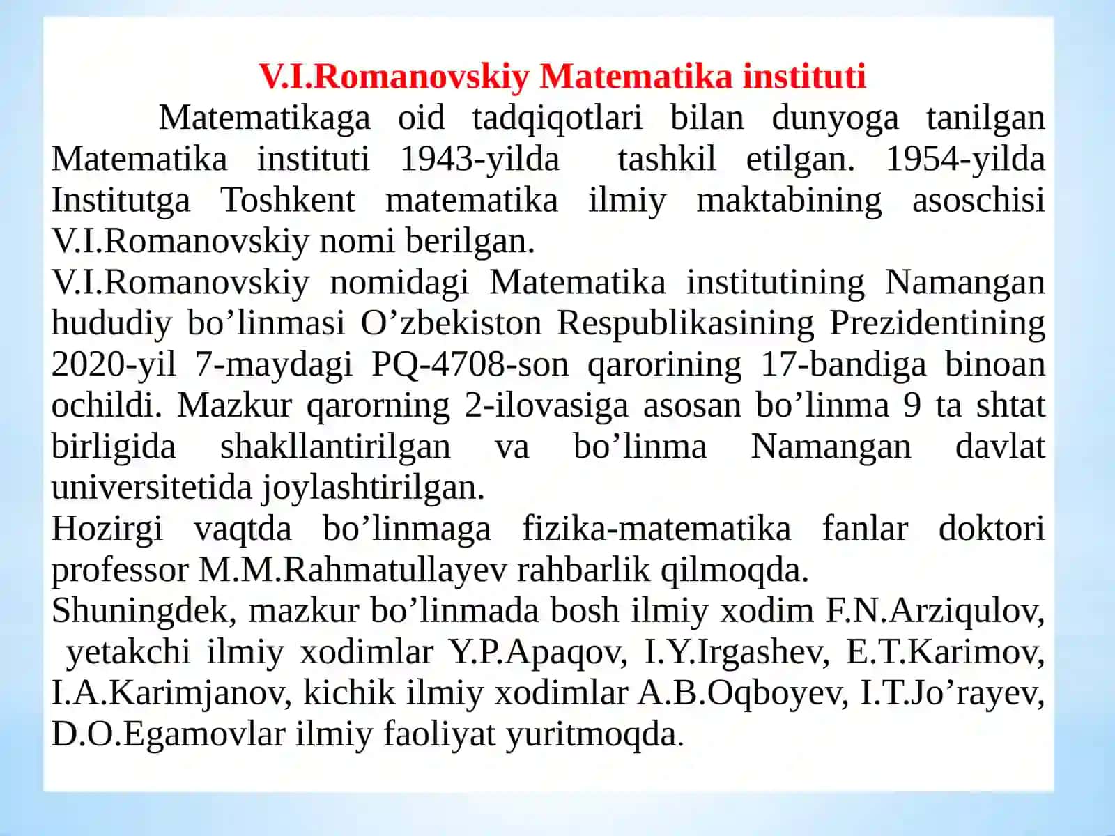 ILMIYAMALIYOT ISHI 4