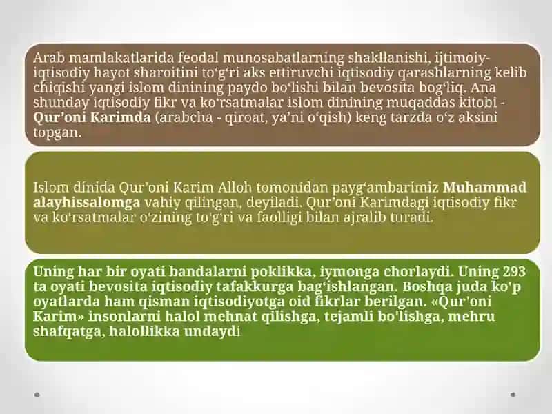 O’rta asr iqtisodiy tafakkuri 4
