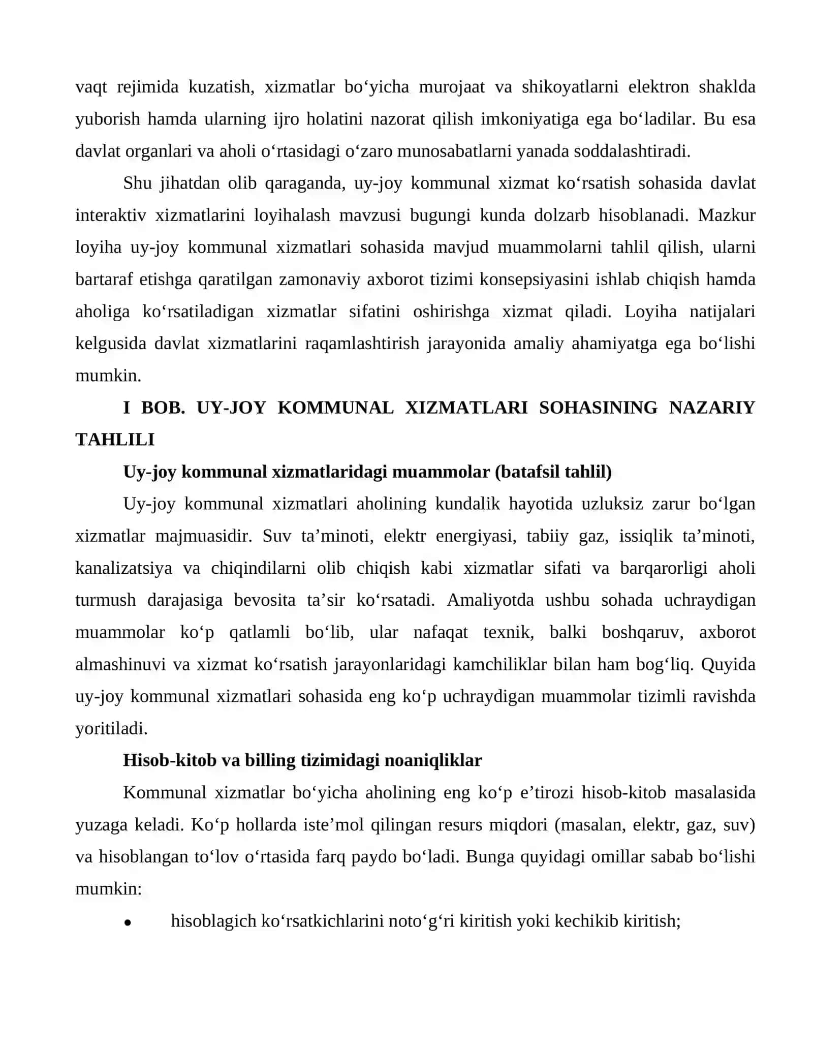Uy-joy kommunal xizmat ko'rsatish sohasida davlat interaktiv xizmatlarini 4