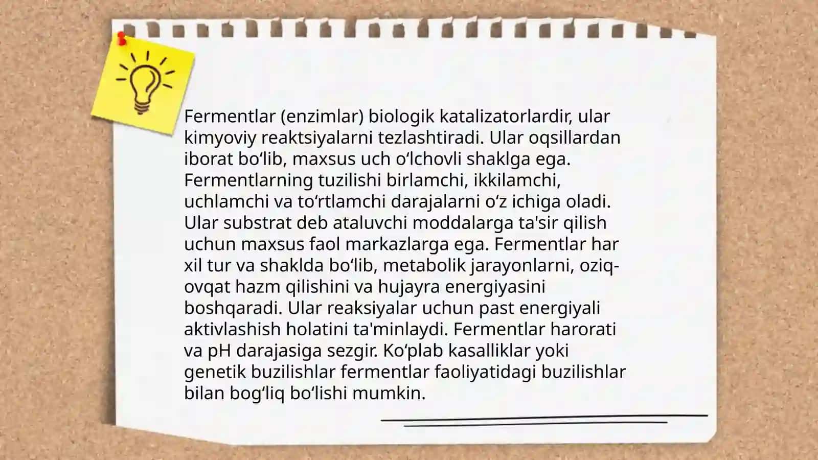 Fermentlar va ularning faoliyat mexanizmlari 4