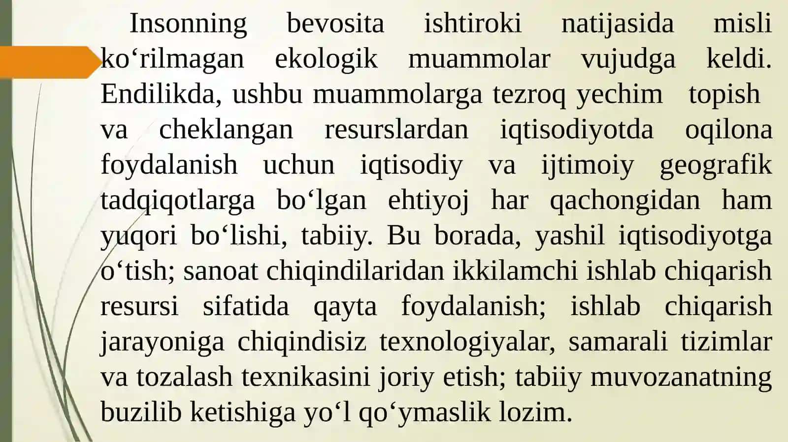 IQTISODIY GEOGRAFIYA VAEKOLOGIYA 4