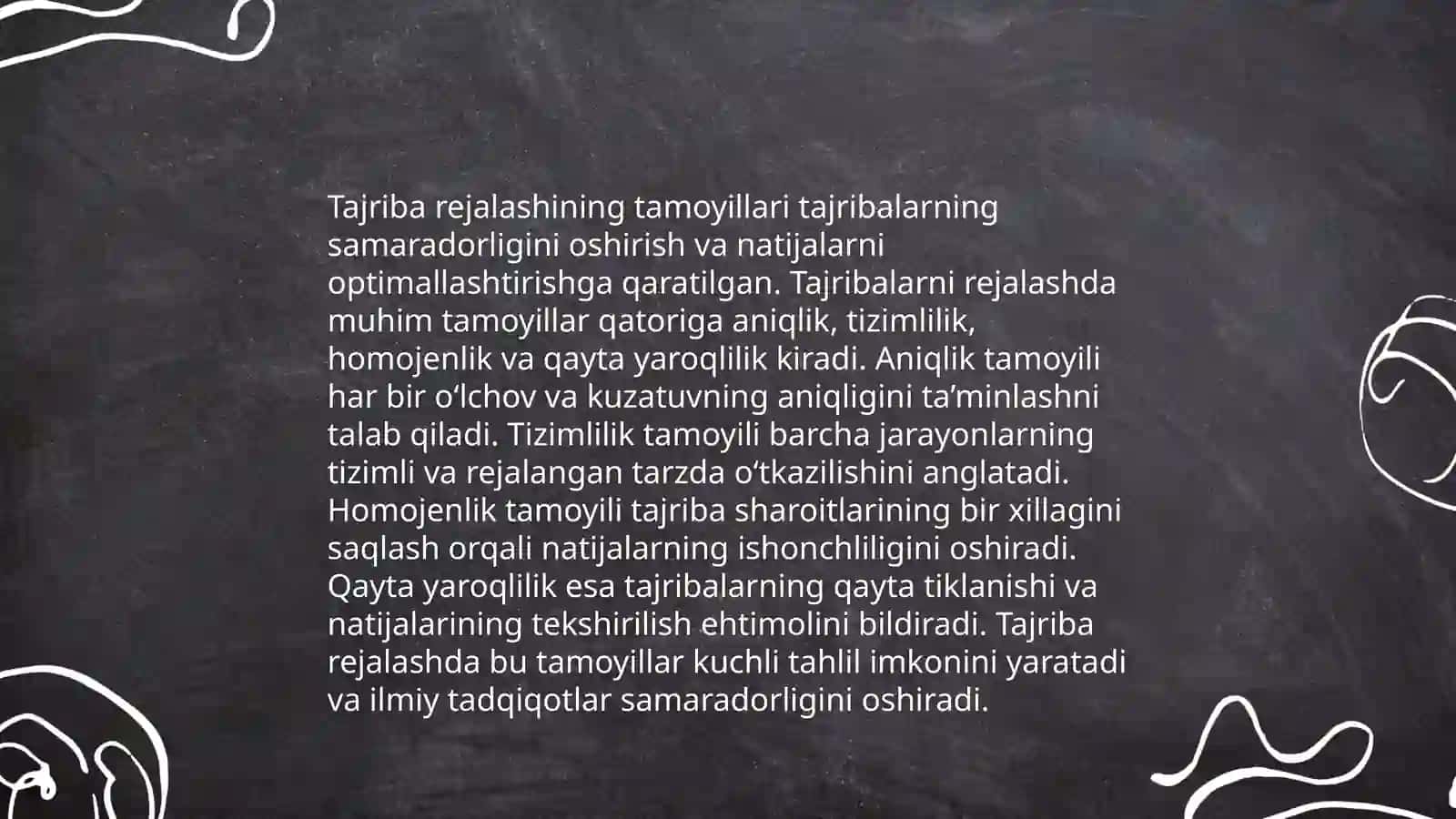 Eksperimentlarni loyihalashtirish 4